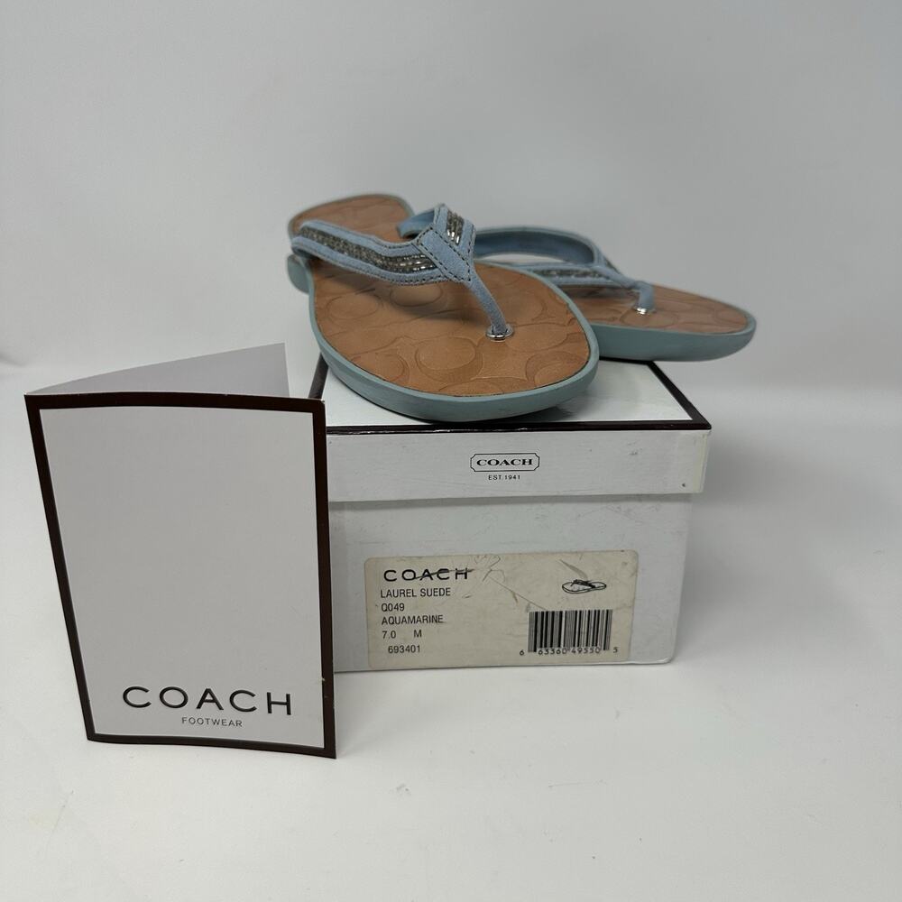 Coach Aquamarine Sandals